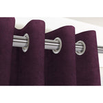 Cargar imagen en el visor de la galería, McAlister Textiles Matt Aubergine Purple Velvet Curtains Tailored Curtains