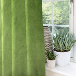 Cargar imagen en el visor de la galería, McAlister Textiles Matt Fern Green Velvet Curtains Tailored Curtains