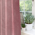 Cargar imagen en el visor de la galería, McAlister Textiles Matt Blush Pink Velvet Curtains Tailored Curtains