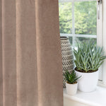 Cargar imagen en el visor de la galería, McAlister Textiles Matt Mocha Brown Velvet Curtains Tailored Curtains