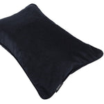 Cargar imagen en el visor de la galería, McAlister Textiles Matt Black Piped Velvet Cushion Cushions and Covers