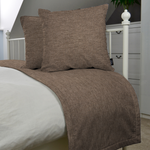 Cargar imagen en el visor de la galería, McAlister Textiles Albany Chocolate Brown Bed Runners Throws and Runners