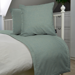 Cargar imagen en el visor de la galería, McAlister Textiles Albany Duck Egg Bed Runners Throws and Runners