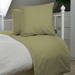 Cargar imagen en el visor de la galería, McAlister Textiles Albany Sage Green Bed Runners Throws and Runners