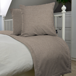 Cargar imagen en el visor de la galería, McAlister Textiles Albany Taupe Bed Runners Throws and Runners