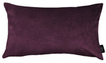 Cargar imagen en el visor de la galería, McAlister Textiles Matt Aubergine Purple Velvet Modern Look Plain Cushion Cushions and Covers