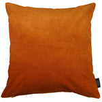 Cargar imagen en el visor de la galería, McAlister Textiles Matt Burnt Orange Velvet Modern Look Plain Cushion Cushions and Covers