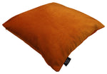 Cargar imagen en el visor de la galería, McAlister Textiles Matt Burnt Orange Velvet Modern Look Plain Cushion Cushions and Covers