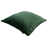 Cargar imagen en el visor de la galería, McAlister Textiles Matt Moss Green Piped Velvet Cushion Cushions and Covers