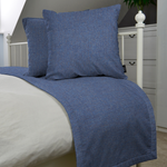 Cargar imagen en el visor de la galería, McAlister Textiles Roma Blue Bed Runners Throws and Runners
