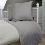 Cargar imagen en el visor de la galería, McAlister Textiles Roma Light Grey Bed Runners Throws and Runners