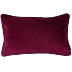 Cargar imagen en el visor de la galería, McAlister Textiles Matt Wine Red Contrast Piped Velvet Cushion Cushions and Covers