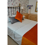 Cargar imagen en el visor de la galería, McAlister Textiles Matt Burnt Orange Piped Velvet Cushion Cushions and Covers