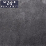 Cargar imagen en el visor de la galería, McAlister Textiles Matt Charcoal Grey Velvet Fabric Fabrics