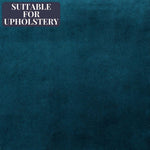 Cargar imagen en el visor de la galería, McAlister Textiles Matt Blue Teal Velvet Fabric Fabrics