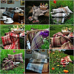 Cargar imagen en el visor de la galería, McAlister Textiles Heritage Tartan Beige Cream Curtain Fabric Fabrics