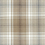 Cargar imagen en el visor de la galería, McAlister Textiles Angus Beige Cream Tartan Check Curtain Fabric Fabrics