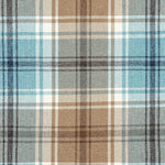 Cargar imagen en el visor de la galería, McAlister Textiles Angus Duck Egg Blue Tartan Check Curtain Fabric Fabrics