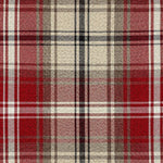 Cargar imagen en el visor de la galería, McAlister Textiles Angus Red + White Tartan Check Curtain Fabric Fabrics