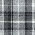 Cargar imagen en el visor de la galería, McAlister Textiles Angus Charcoal Grey Tartan Check Curtain Fabric Fabrics