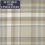 Cargar imagen en el visor de la galería, McAlister Textiles Heritage Tartan Beige Cream Curtain Fabric Fabrics