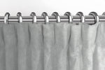 Cargar imagen en el visor de la galería, McAlister Textiles Matt Dove Grey Velvet Curtains Tailored Curtains