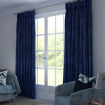 Cargar imagen en el visor de la galería, McAlister Textiles Matt Navy Blue Velvet Curtains mws_apo_generated