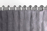 Cargar imagen en el visor de la galería, McAlister Textiles Matt Soft Silver Velvet Curtains Tailored Curtains