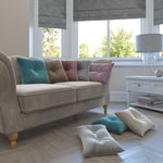 Cargar imagen en el visor de la galería, McAlister Textiles Matt Soft Silver Velvet Roman Blind Roman Blinds