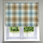 Cargar imagen en el visor de la galería, McAlister Textiles Angus Duck Egg Blue Tartan Roman Blind mws_apo_generated