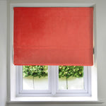Cargar imagen en el visor de la galería, McAlister Textiles Matt Coral Pink Velvet Roman Blind Roman Blinds