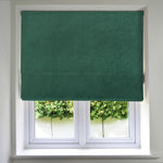 Cargar imagen en el visor de la galería, McAlister Textiles Matt Emerald Green Velvet Roman Blind Roman Blinds