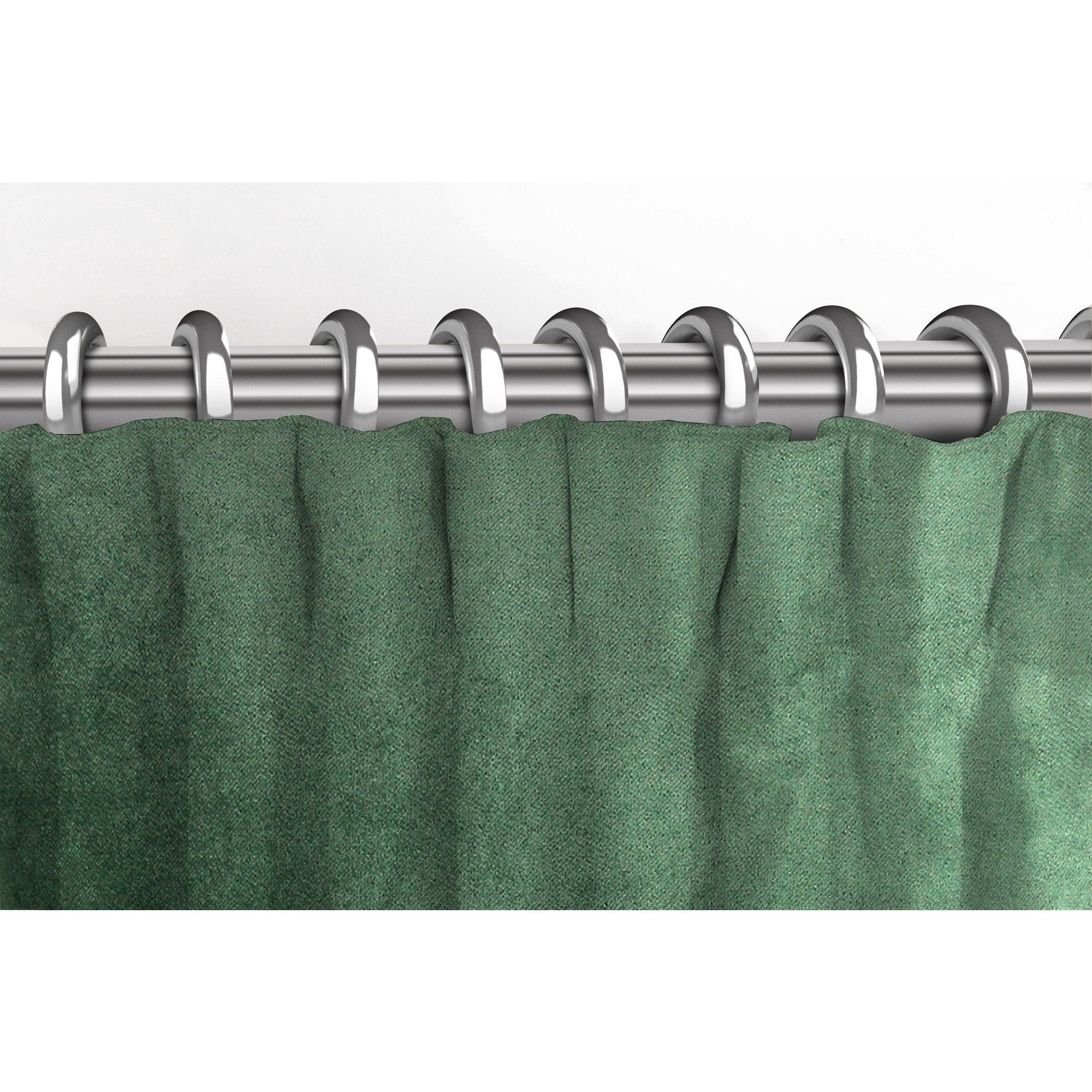 McAlister Textiles Matt Moss Green Velvet Curtains Tailored Curtains 