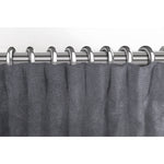 Cargar imagen en el visor de la galería, McAlister Textiles Matt Charcoal Grey Velvet Curtains Tailored Curtains 
