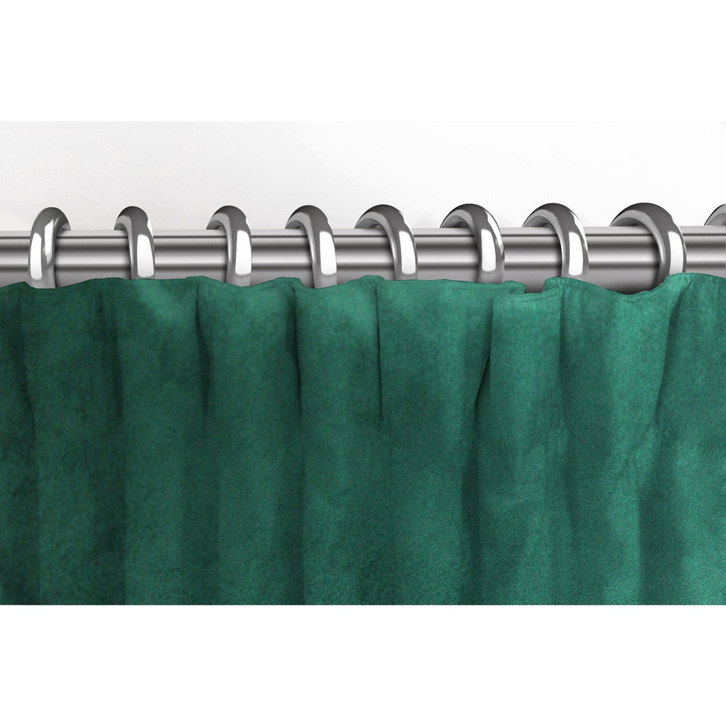 McAlister Textiles Matt Emerald Velvet Curtains Tailored Curtains 