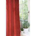 Cargar imagen en el visor de la galería, McAlister Textiles Matt Rust Red Orange Velvet Curtains Tailored Curtains 
