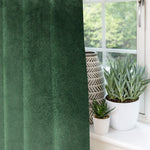 Cargar imagen en el visor de la galería, McAlister Textiles Matt Moss Green Velvet Curtains Tailored Curtains 
