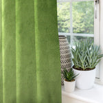 Cargar imagen en el visor de la galería, McAlister Textiles Matt Fern Green Velvet Curtains Tailored Curtains 
