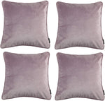 Cargar imagen en el visor de la galería, McAlister Textiles Matt Lilac Purple Velvet 43cm x 43cm Piped Cushion Sets Cushions and Covers 
