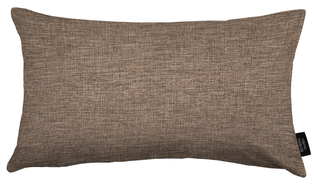 McAlister Textiles Albany Chocolate Brown Woven Cushion Cushions and Covers 