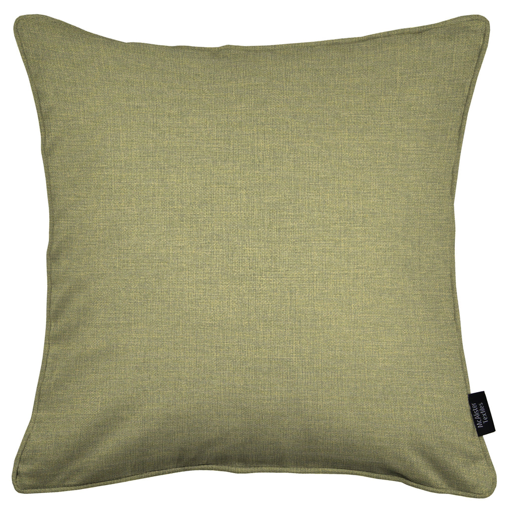 McAlister Textiles Albany Sage Green Piped Cushion Cushions and Covers 