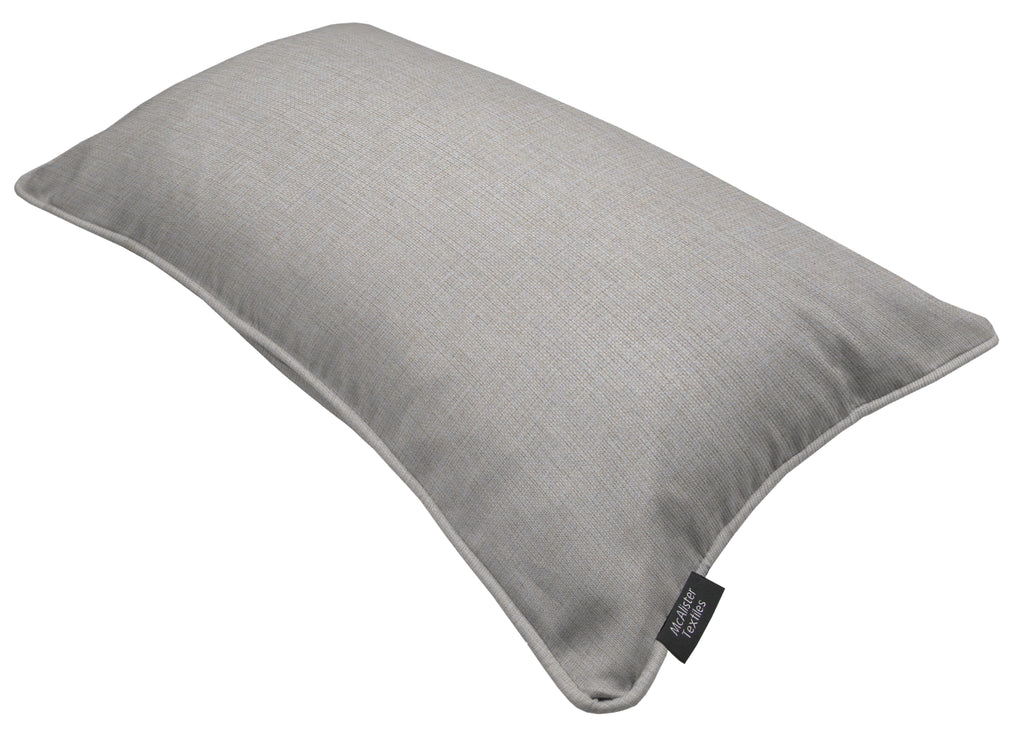 McAlister Textiles Albany Soft Grey Piped Cushion Cushions and Covers 