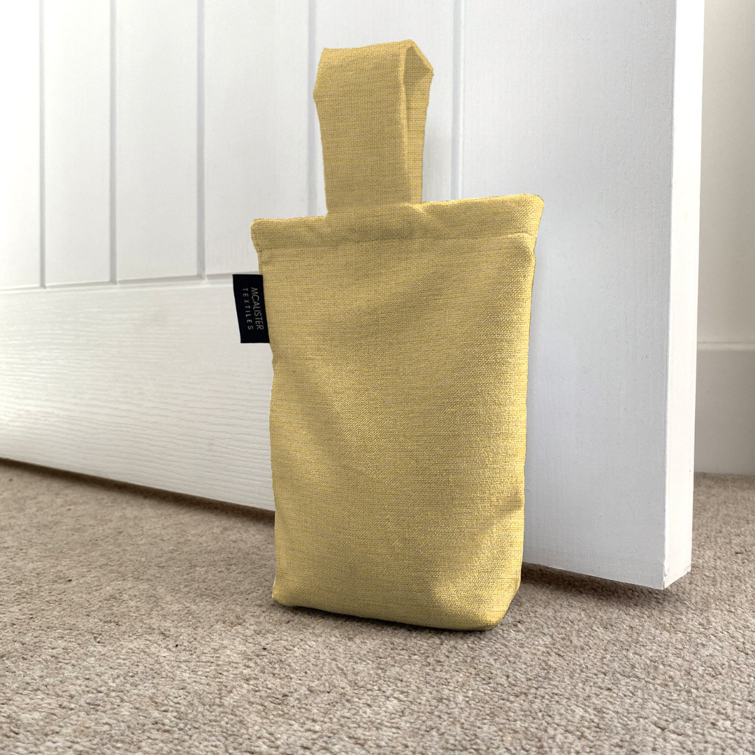 McAlister Textiles Albany Ochre Yellow Doorstop Doorstops 