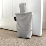 Cargar imagen en el visor de la galería, McAlister Textiles Albany Soft Grey Doorstop Doorstops 
