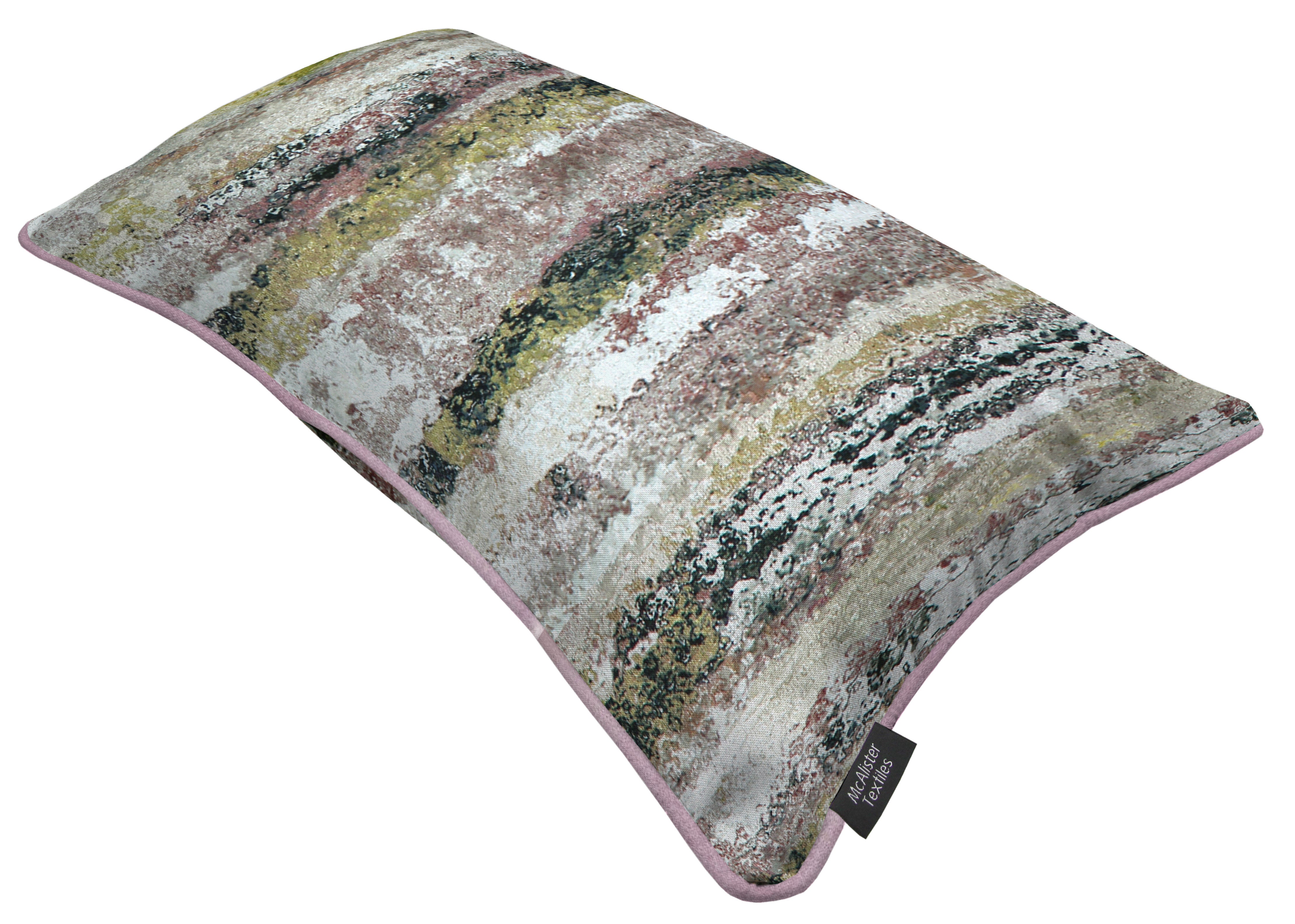 McAlister Textiles Aura Blush Pink Printed Velvet Pillow Pillow 