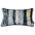 Cargar imagen en el visor de la galería, McAlister Textiles Aura Navy Blue Printed Velvet Pillow Pillow 
