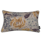 Cargar imagen en el visor de la galería, McAlister Textiles Blooma Blue, Grey and Ochre Floral Cushion Cushions and Covers 
