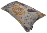 Cargar imagen en el visor de la galería, McAlister Textiles Blooma Blue, Grey and Ochre Floral Cushion Cushions and Covers 
