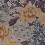 Cargar imagen en el visor de la galería, McAlister Textiles Blooma Blue, Grey and Ochre Floral Pillow Pillow 
