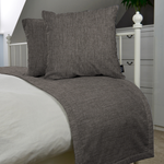 Cargar imagen en el visor de la galería, McAlister Textiles Capri Charcoal Bed Runners Throws and Runners 
